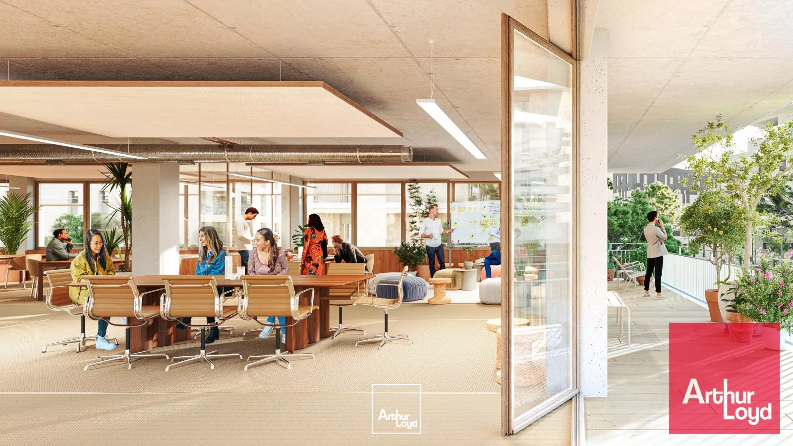 BUREAUX NEUFS AVEC TERRASSES A VENDRE A LOUER - MONTPELLIER EUREKA