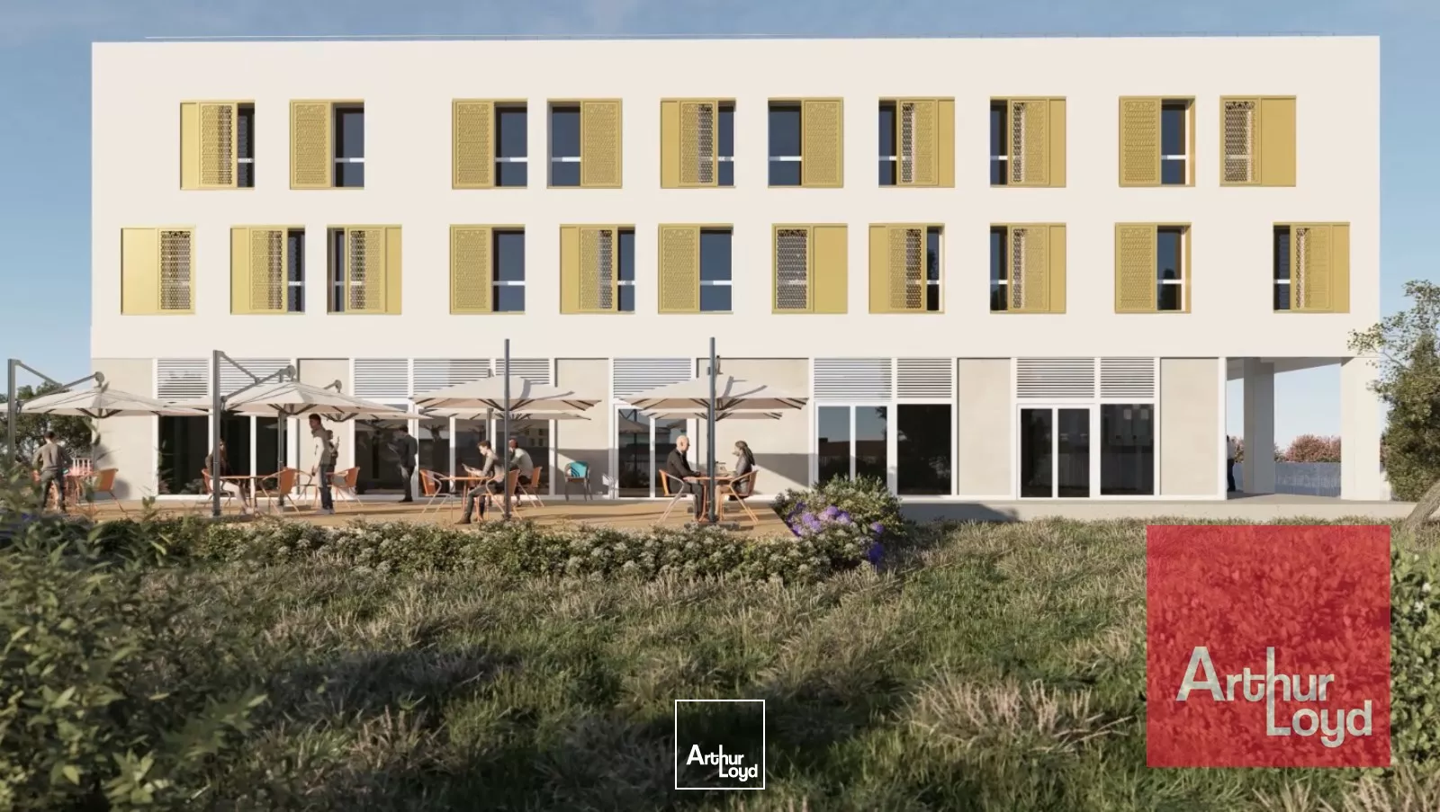 BUREAUX NEUFS AVEC TERRASSES ET COMMERCES A VENDRE - LATTES