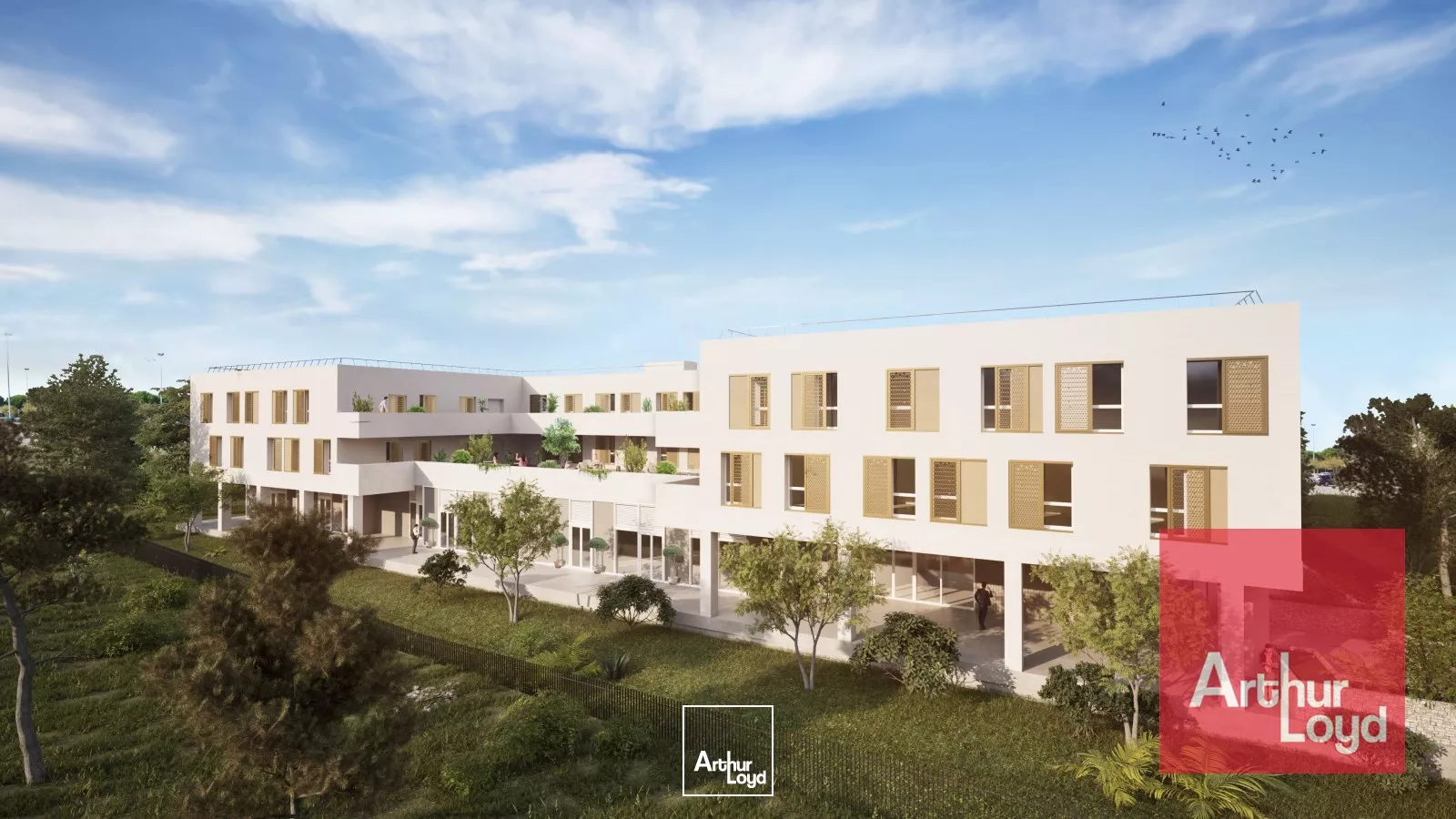 BUREAUX NEUFS AVEC TERRASSES ET COMMERCES A VENDRE - LATTES