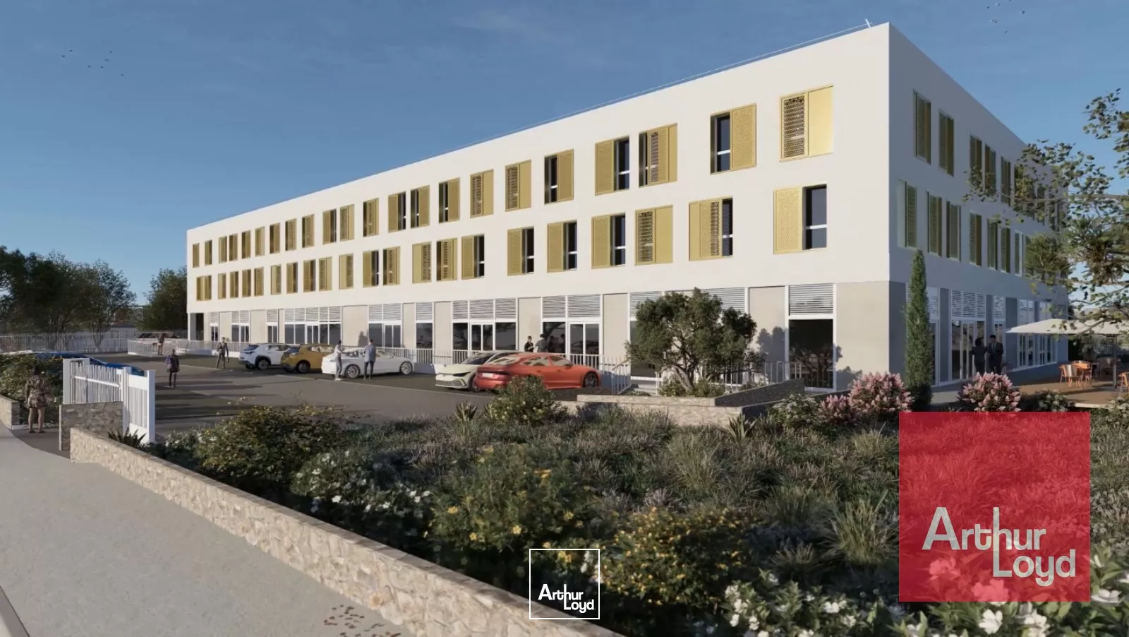 BUREAUX NEUFS AVEC TERRASSES ET COMMERCES A VENDRE - LATTES