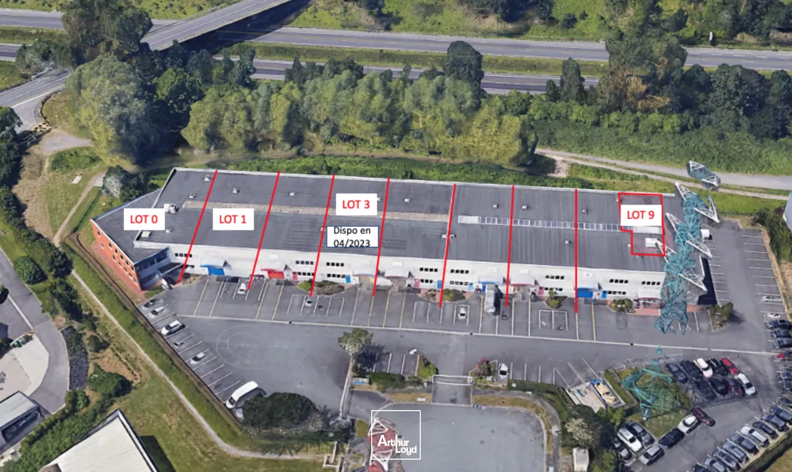 Entrepôts à louer sur la zone de Ravennes-les-Francs