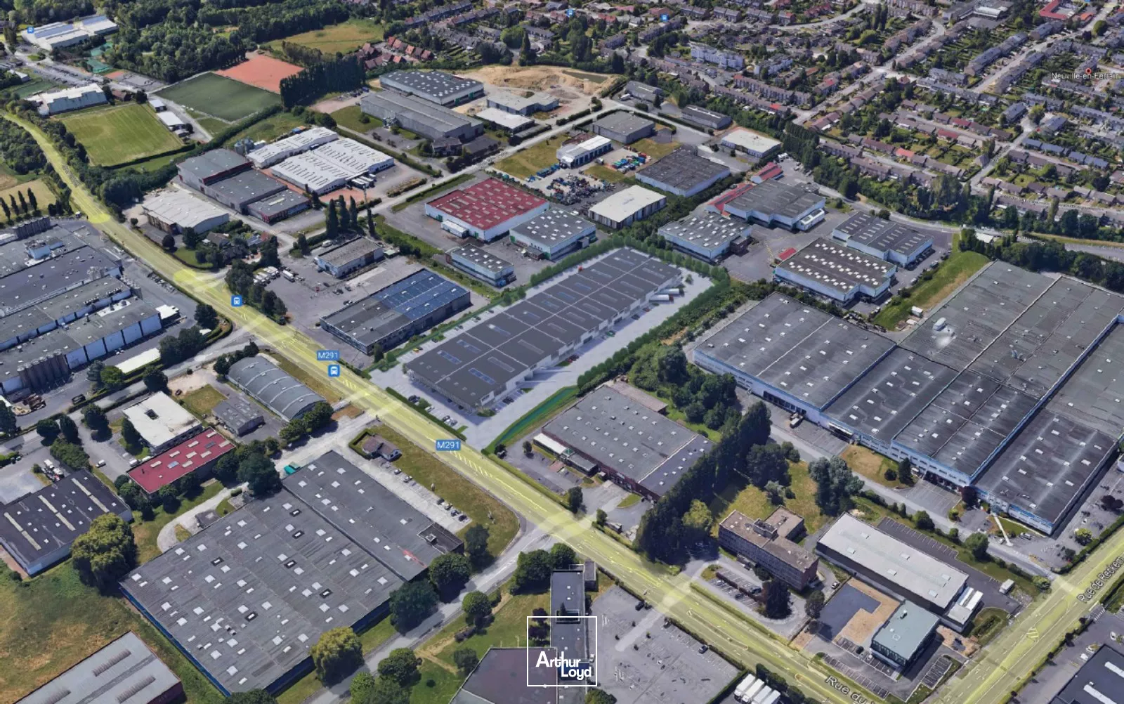 Entrepôt à louer sur La ZI de Neuville en Ferrain