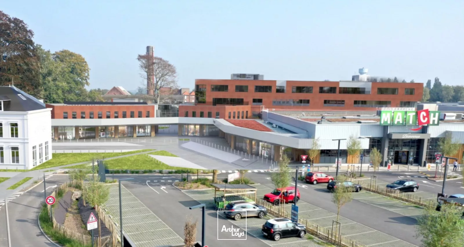 Local commercial 69 m² Villeneuve-d'Ascq | Village Haute Borne - Belle vitrine & accès immédiat