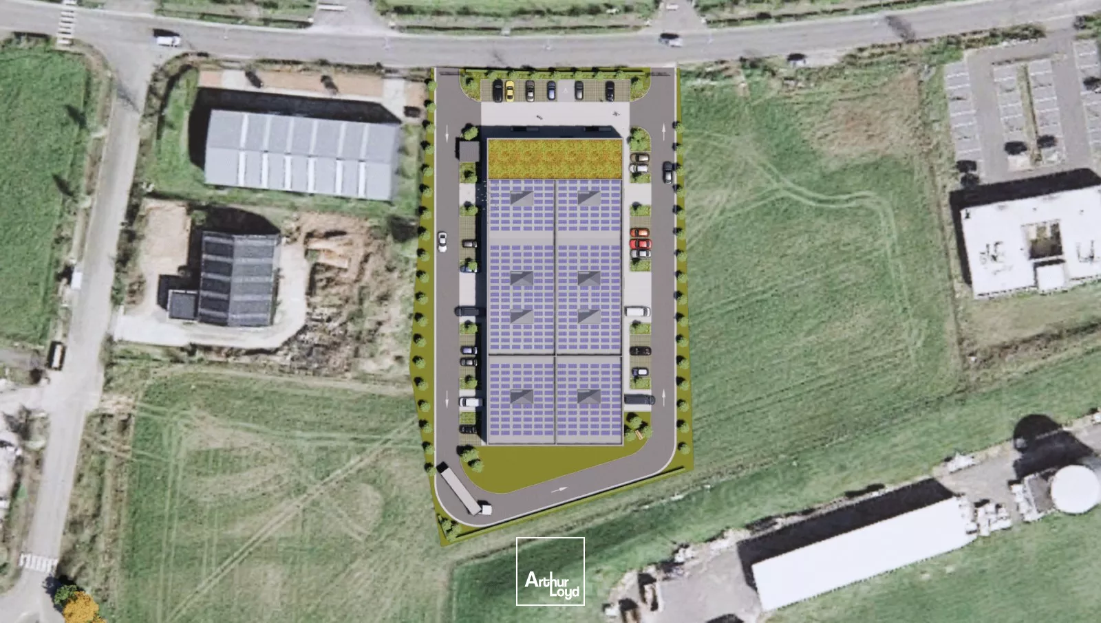 A vendre, à louer, entrepôts + bureaux neufs, Comines