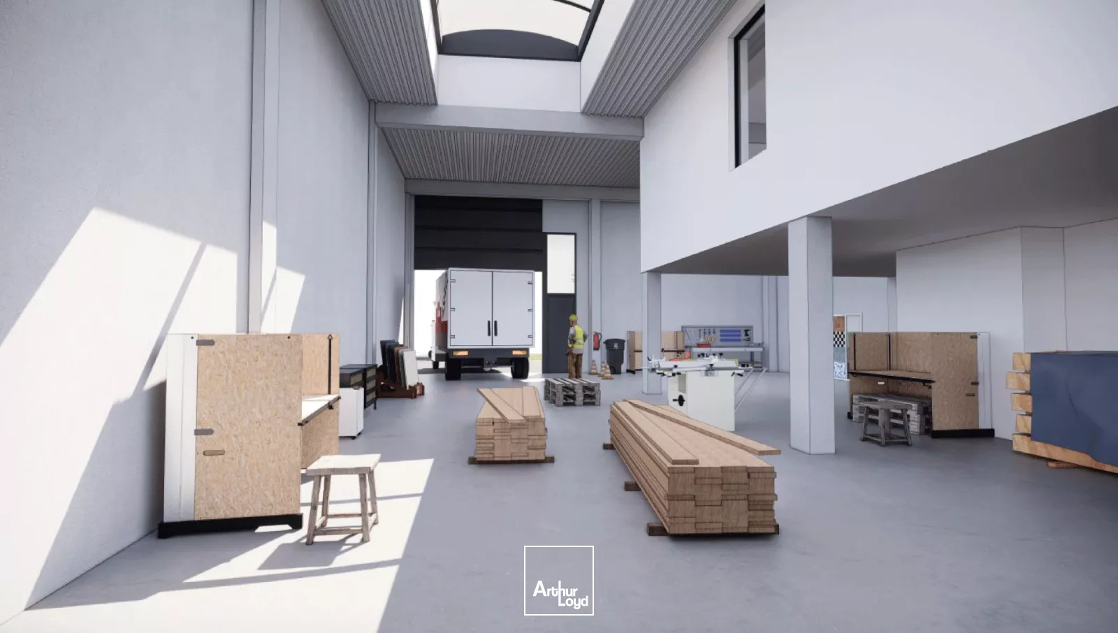 A vendre, à louer, entrepôts + bureaux neufs, Comines