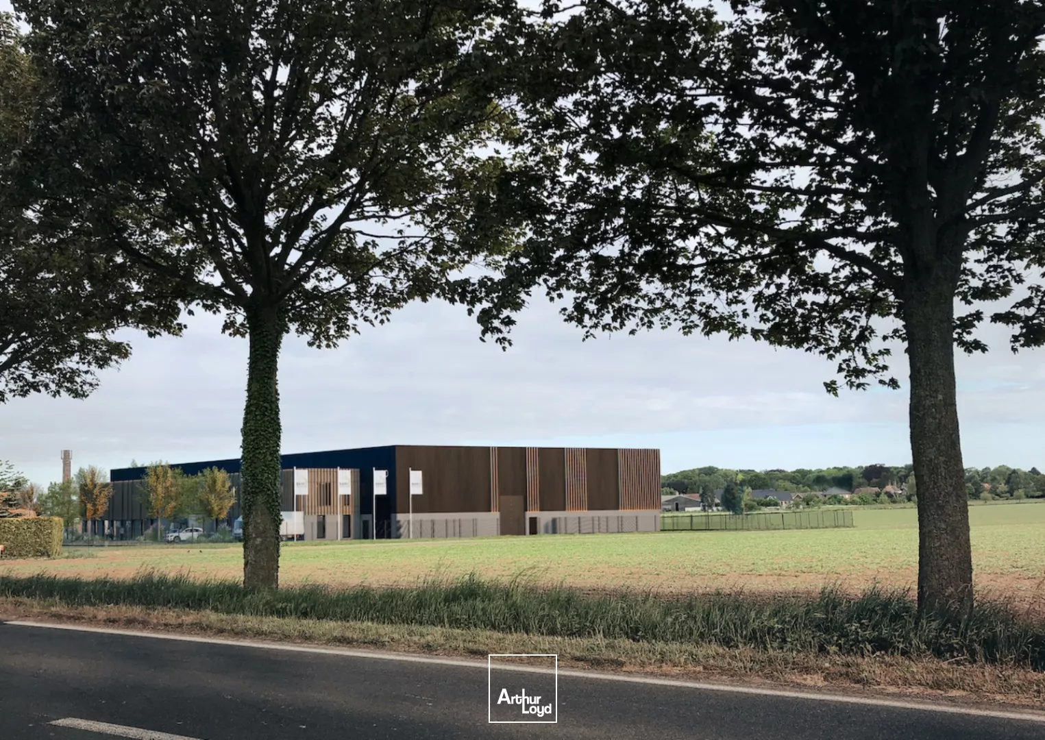 A vendre, à louer, entrepôts + bureaux à construire, Baisieux