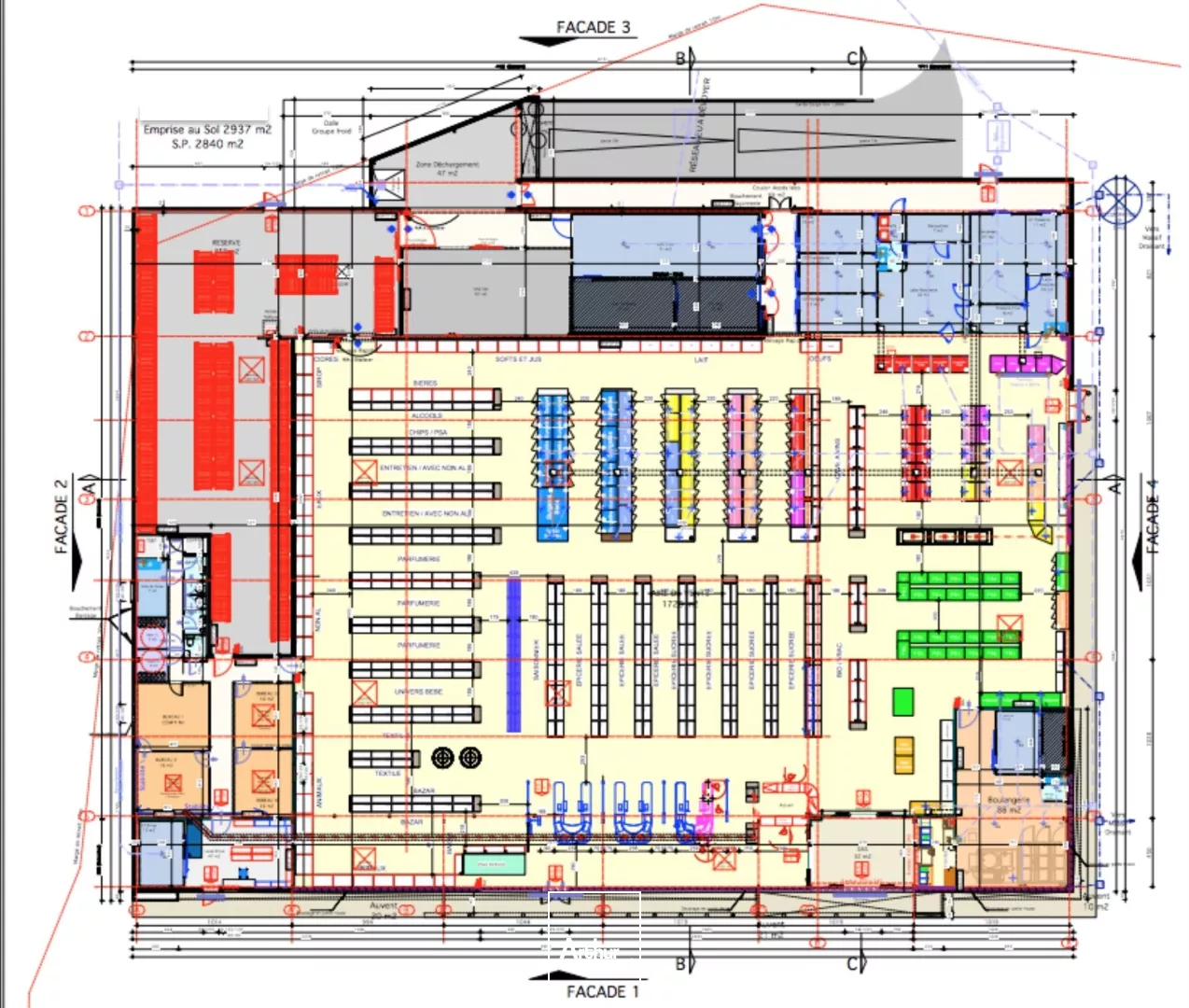 Local commercial 2 840 m² divisible Aulnoye-Aymeries - Axe passant & 130 places de parking