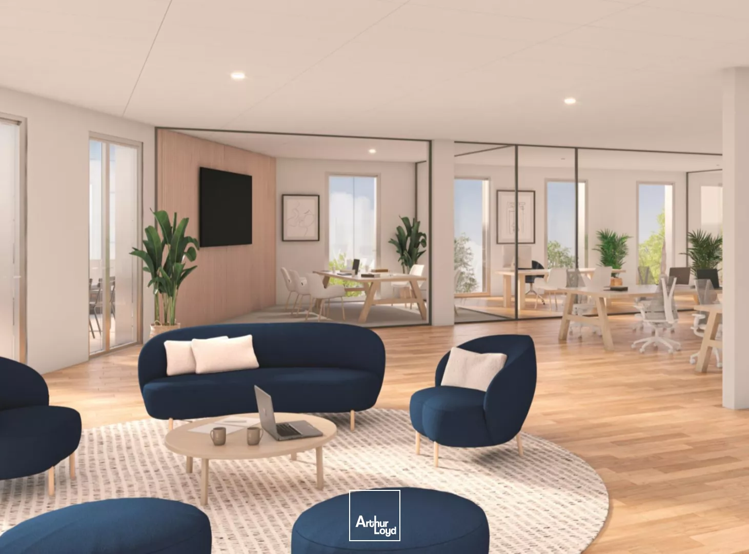 Bureaux neufs à louer au pied du métro - prestations haut de gamme