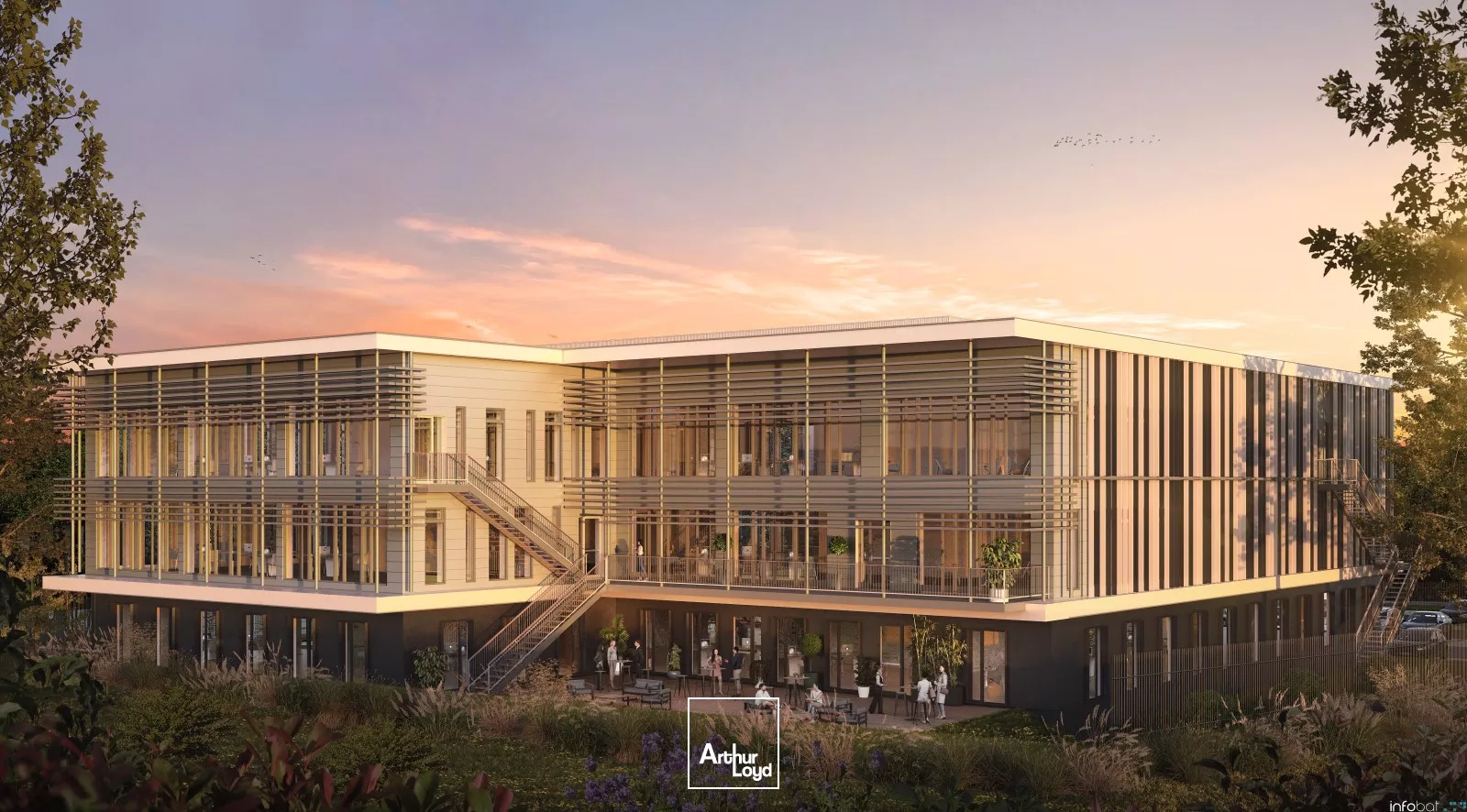 IMMEUBLE DE BUREAUX NEUF À VENDRE OU À LOUER-ZAC DE LA FLEURIAYE-CARQUEFOU