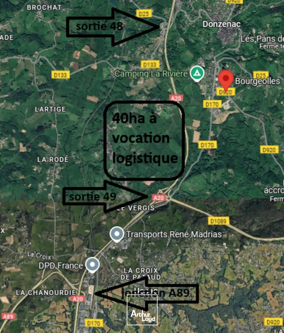 TERRAIN vente à DONZENAC 19270