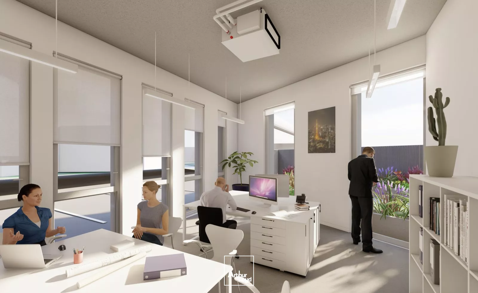 Bureaux neufs à louer au pied du métro - prestations haut de gamme