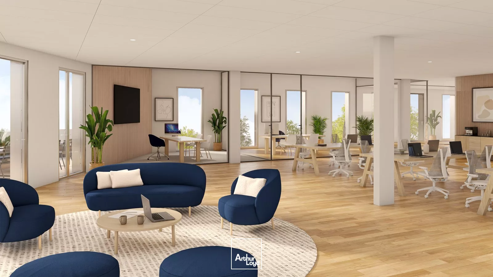 Bureaux neufs à louer au pied du métro - prestations haut de gamme