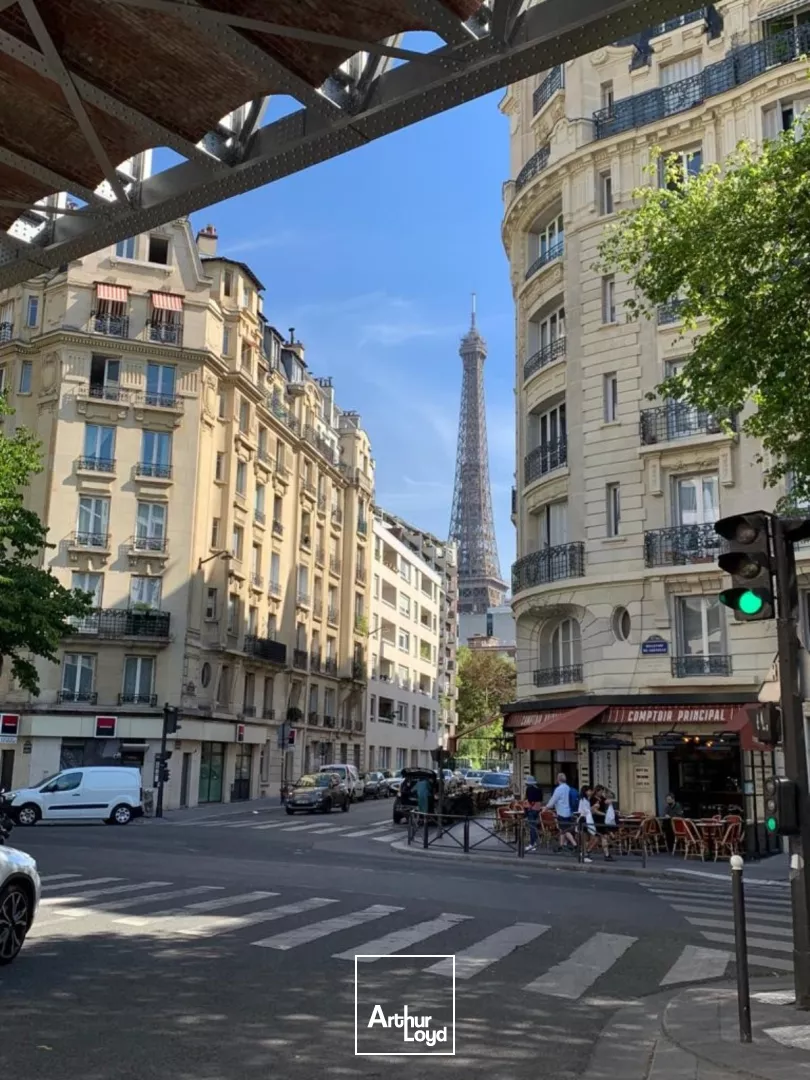 Bureaux rénovés en premier jour - Rooftop 360° avec vue tour Eiffel- pied de métro et RER