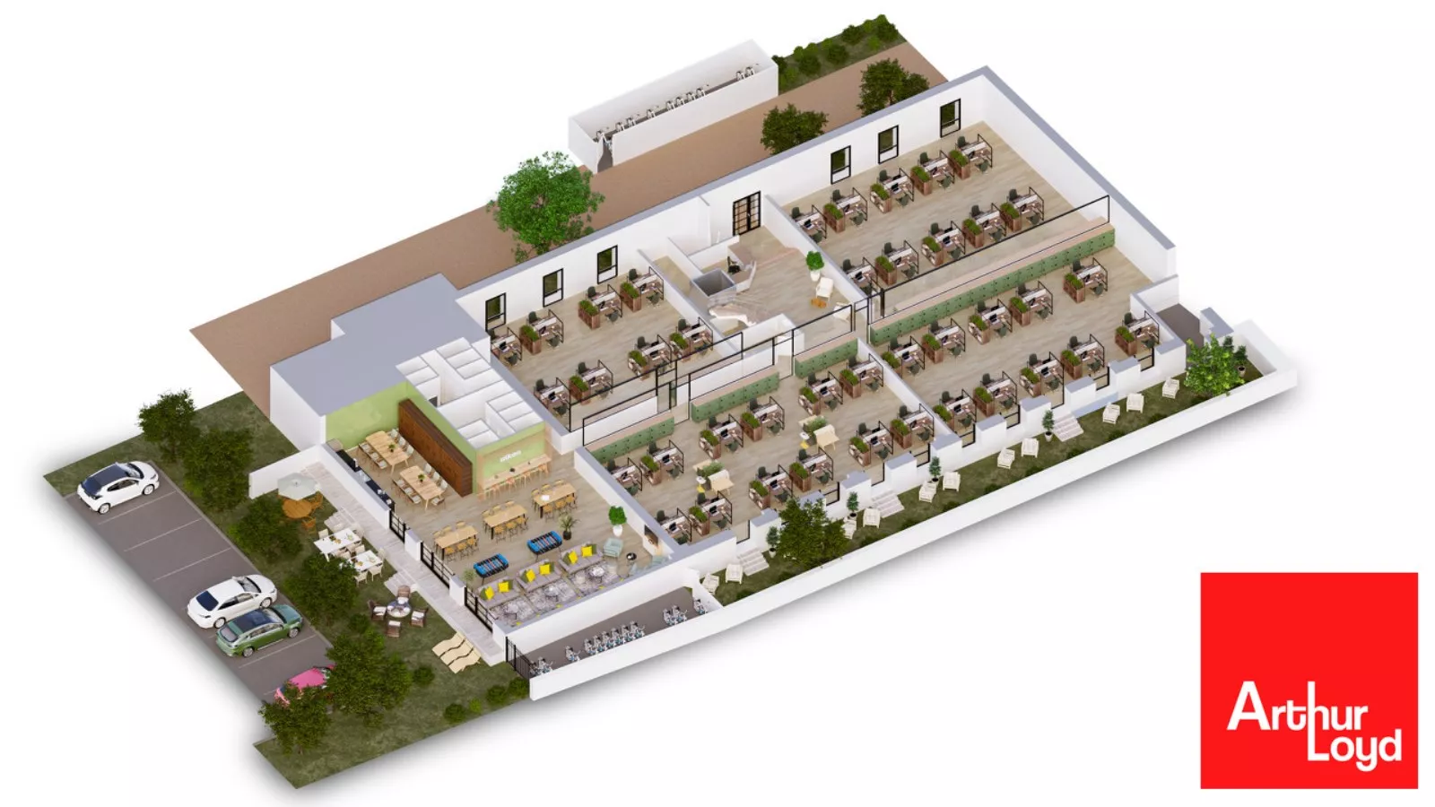 IMMEUBLE DE BUREAUX NEUF A VENDRE AVEC TERRASSES ET PARKINGS - MONTPELLIER CENTRE