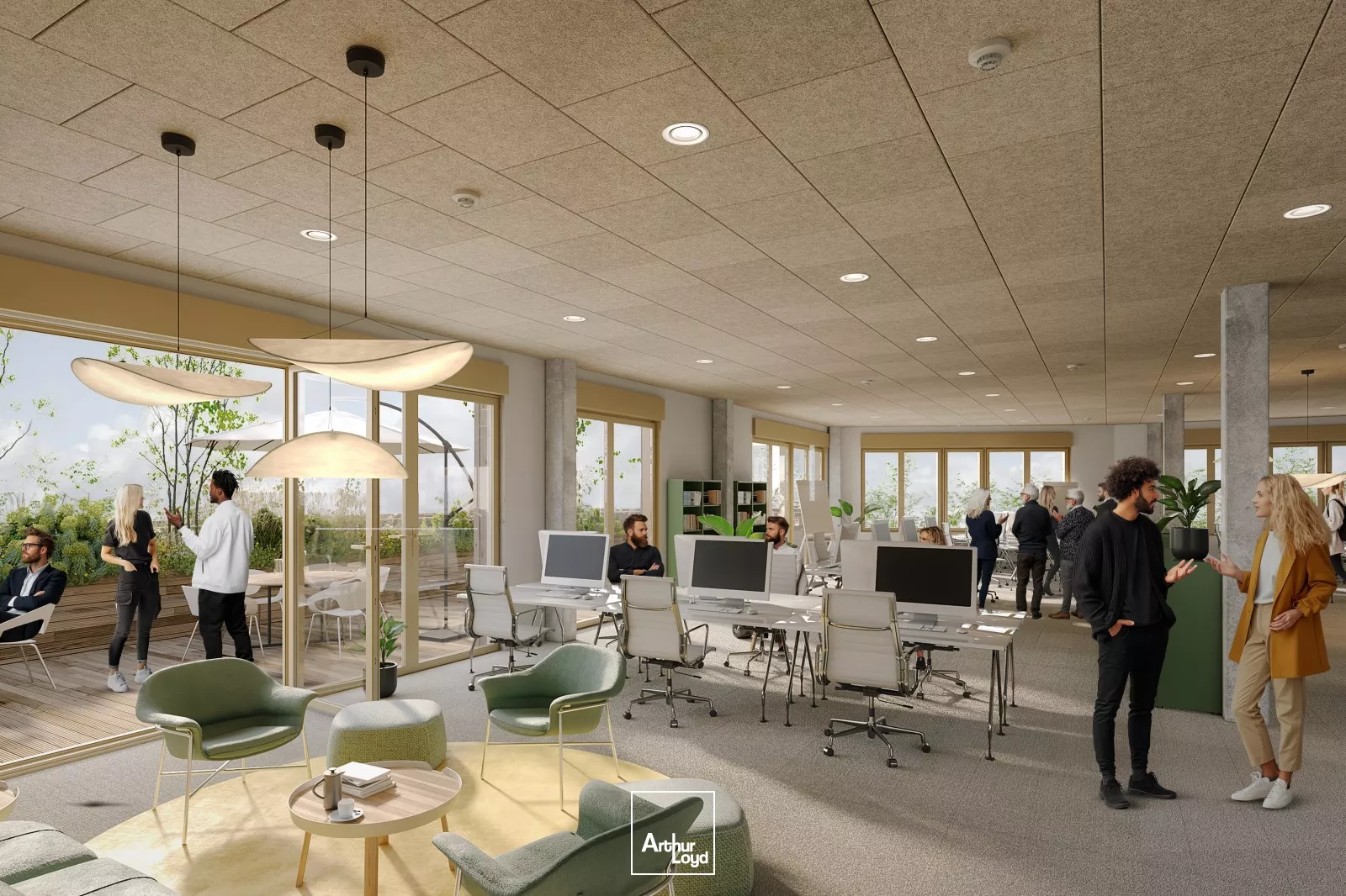 LE FLOW LOT I - Bureaux À Louer Avec Parkings - Proche de Lille