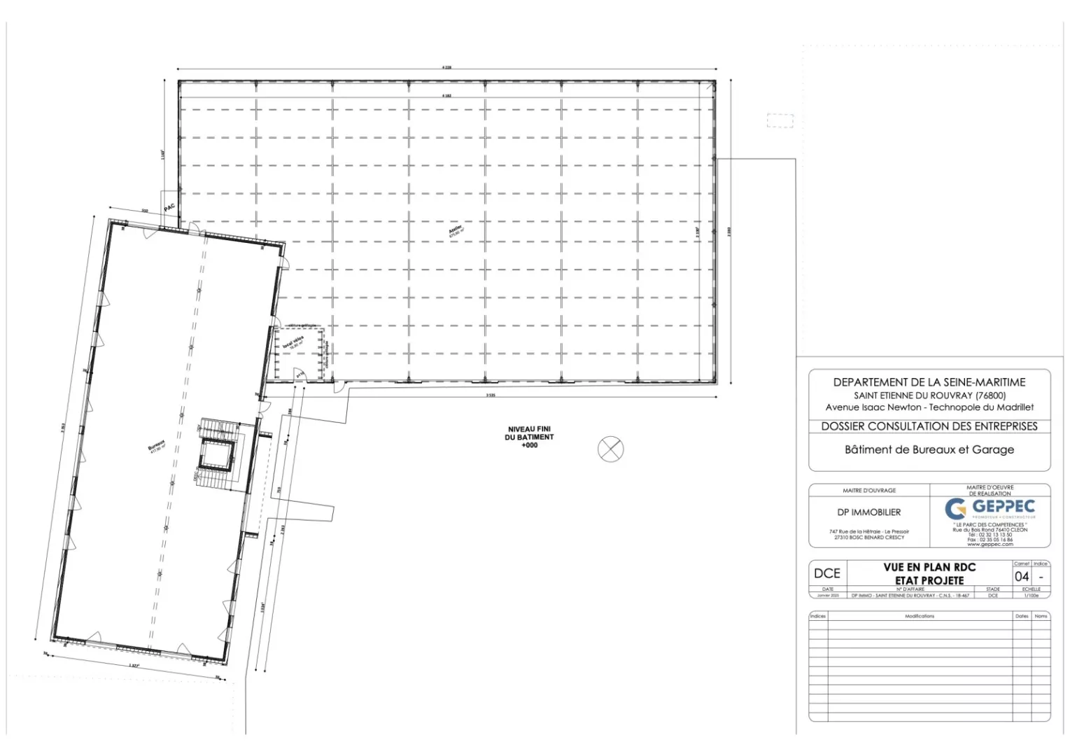 Locaux d'activité à vendre à SAINT ETIENNE DU ROUVRAY 76800