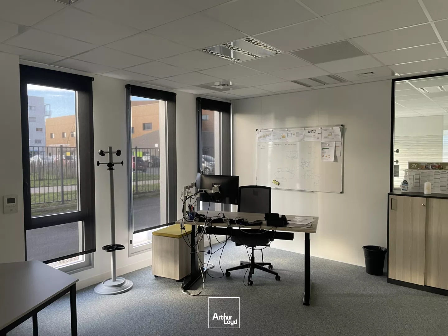 Bureaux louer Arras immeuble Zodiak immeuble neuf quartier renouvellement urbain proche gare RT 2012 Conception bioclimatique