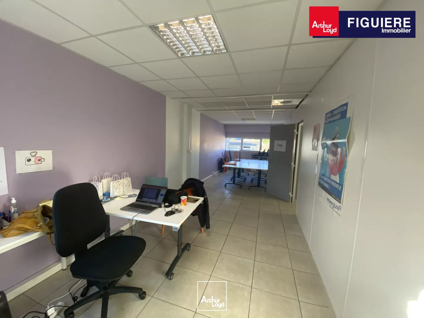 BUREAUX 300 M² DIVISIBLES À LOUER ZONE ECOPOLIS MARTIGUES