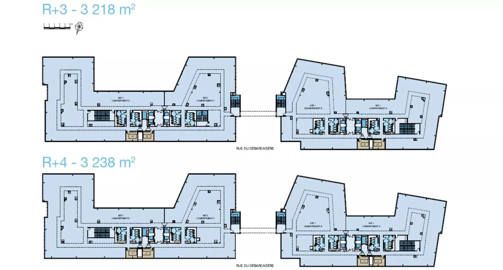 West Plaza à Colombes - Bureaux lumineux - Nombreux services sur site - Terrasses et cadre exceptionnel
