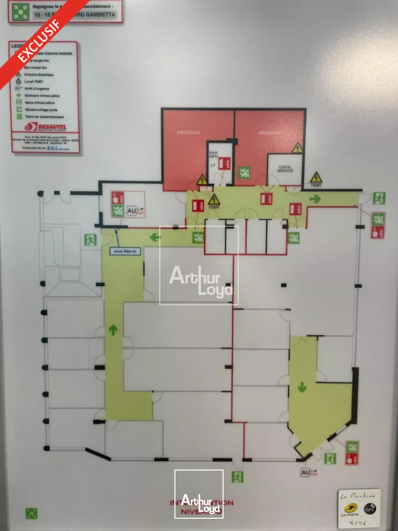 Plateau de bureaux à louer - Ville préfecture