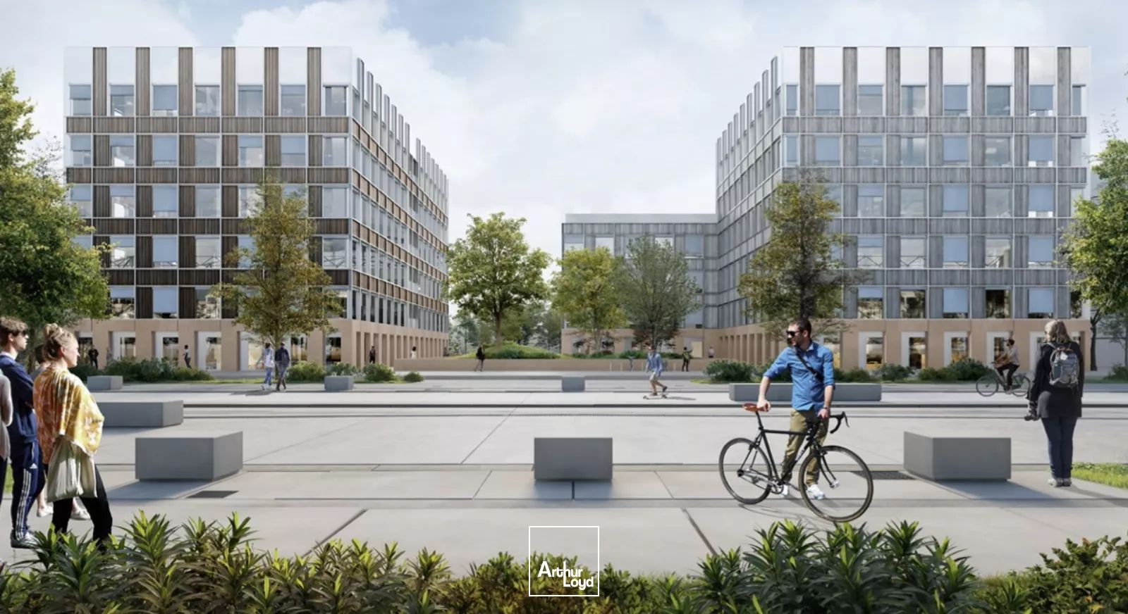 À louer - Bureaux neufs à Amiens Gare-la-Vallée - Plateaux modulables dès 594 m² dans un quartier d'avenir