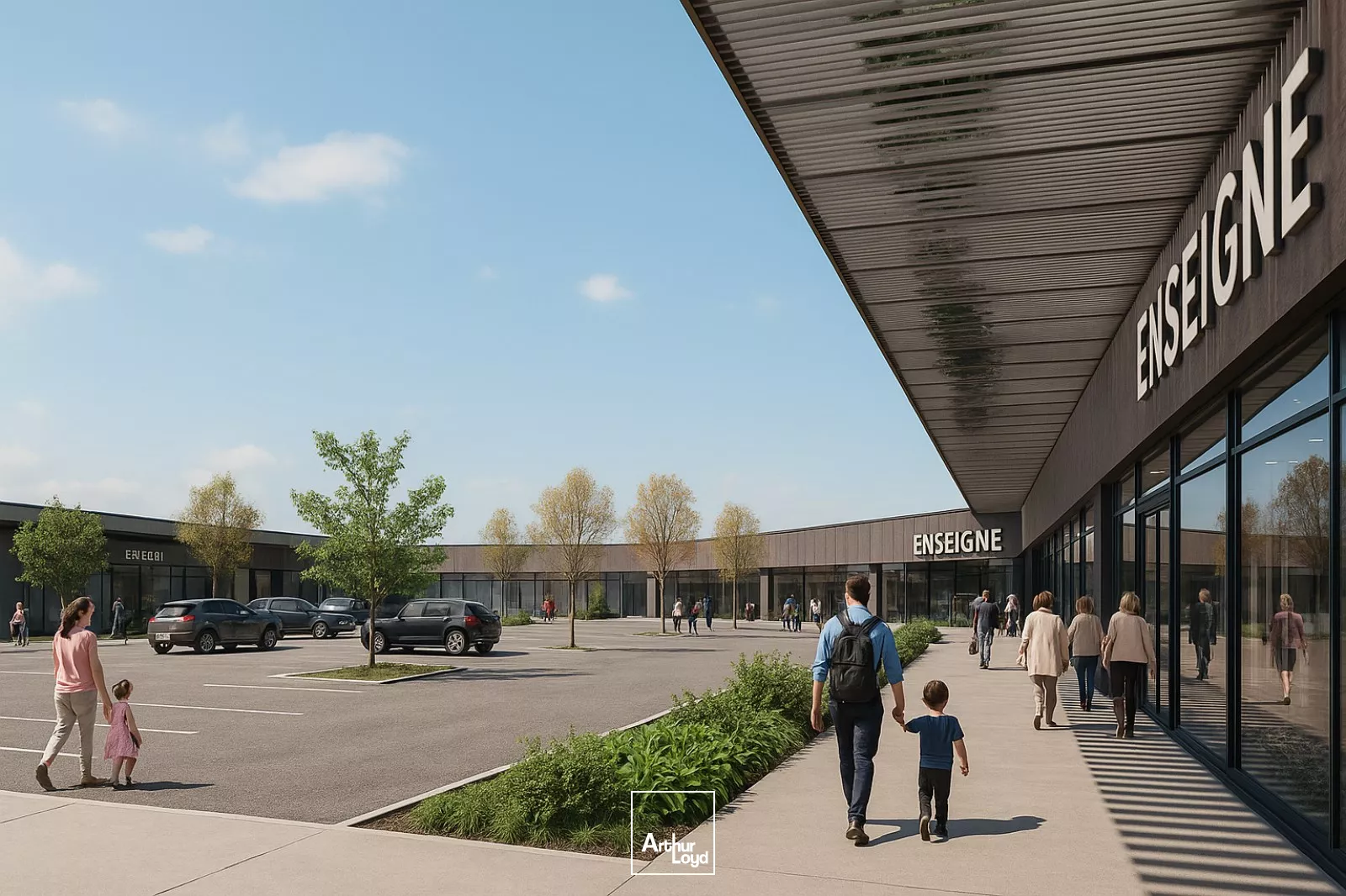 A LOUER - CELLULE COMMERCIALE NEUVE 472 M2 - ZONE COMMERCIALE SAINT-JUST-EN-CHAUSSÉE