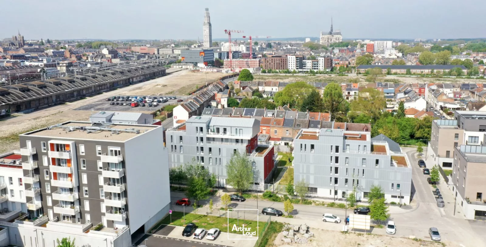 À louer - Bureaux neufs à Amiens Gare-la-Vallée - Plateaux modulables dès 594 m² dans un quartier d'avenir