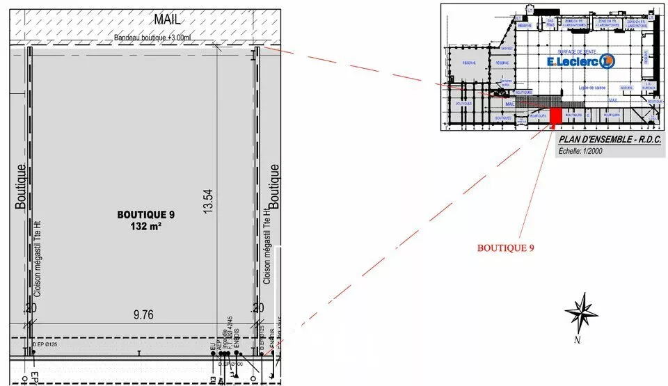 Locaux Commerciaux à Fort Flux  Surfaces Modulables en Plein Cur d'un Retail Park de Brive