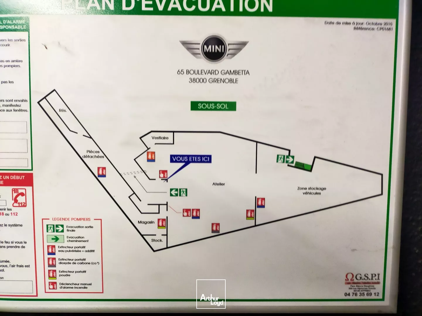 RARE LOCAL COMMERCIAL 1950 M² A LOUER GRENOBLE CENTRE BD GAMBETTA