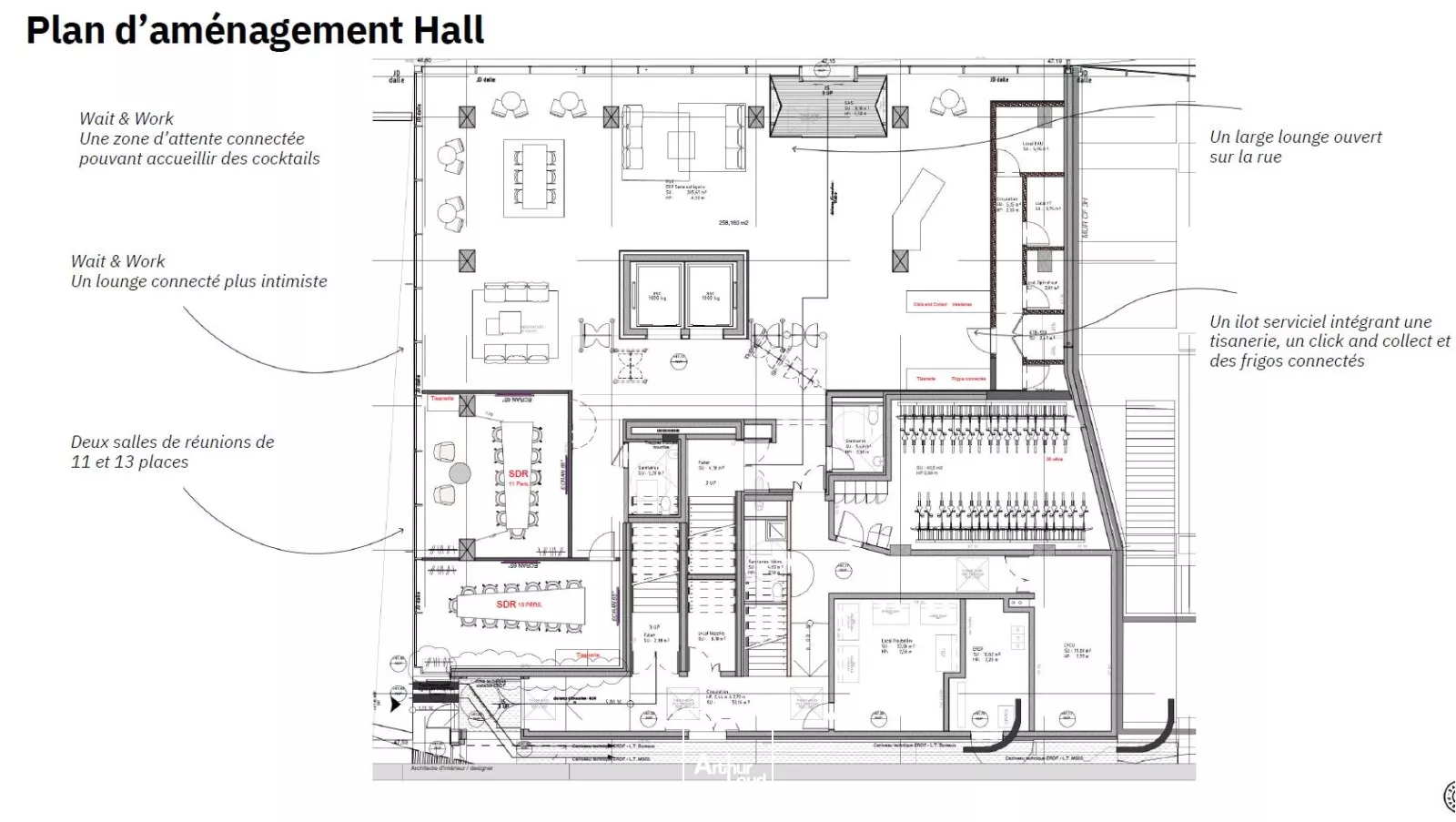 Location bureaux Paris - Graphite 19 place François Dorin