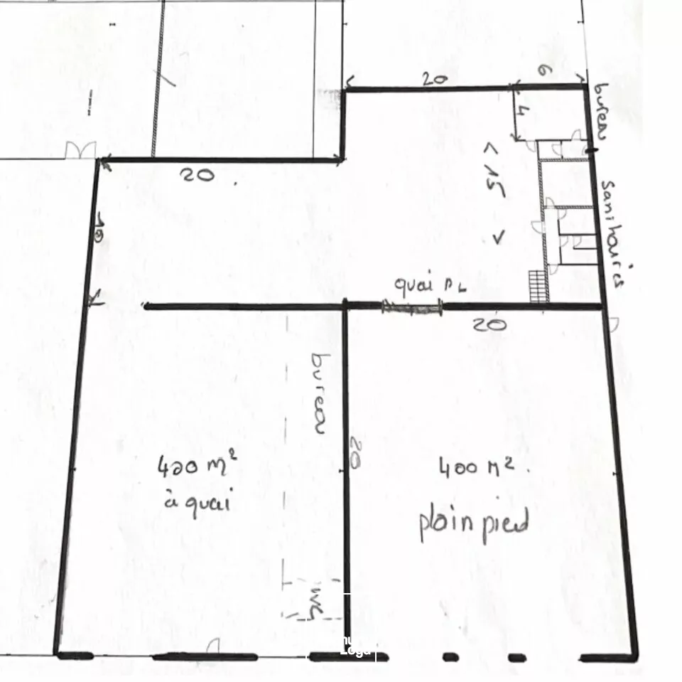 A LOUER - POITIERS ZONE REPUBLIQUE - ENTREPOT DE 400M²