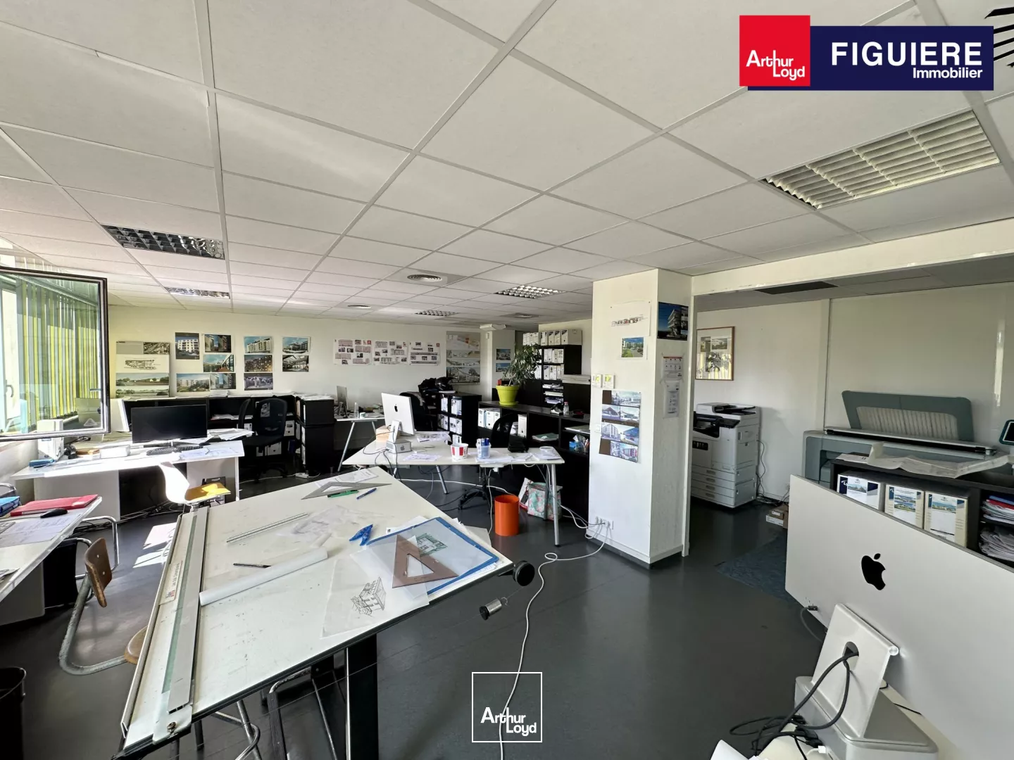 BUREAUX À VENDRE LUMINEUX AU REZ-DE-CHAUSSÉE AVEC PARKING