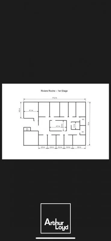 BUREAUX 195 M2 ( Zac de rivière roche )