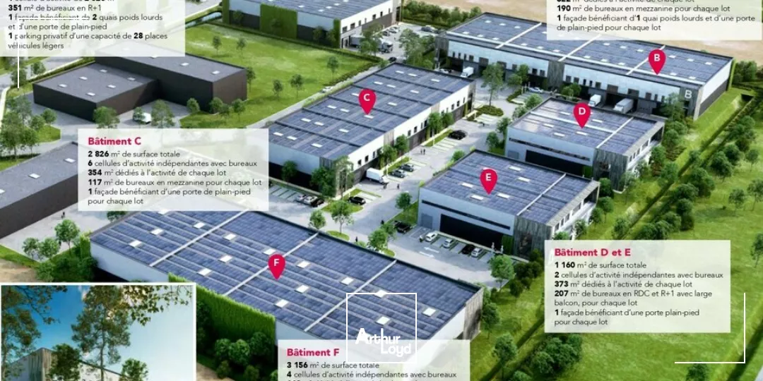 TOURS SUD - SORIGNY ISOPARC - A10 - A LOUER BÄTIMENTS D'ACTIVITES 471 A 4 050 M²