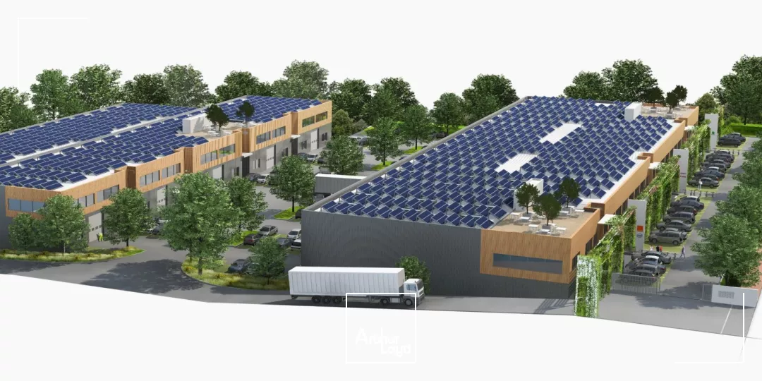 Projet de parc d'activité neuf à Osny. Bâtiments 