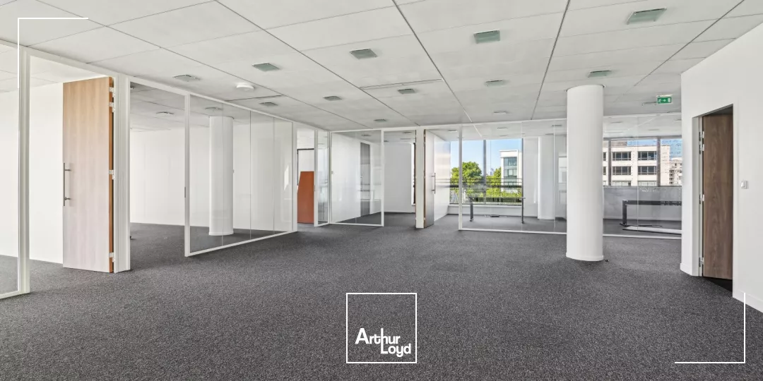 Asnières sur Seine - Vastes plateaux de bureaux ergonomiques et ultra-lumineux à louer - Immeuble serviciel de standing
