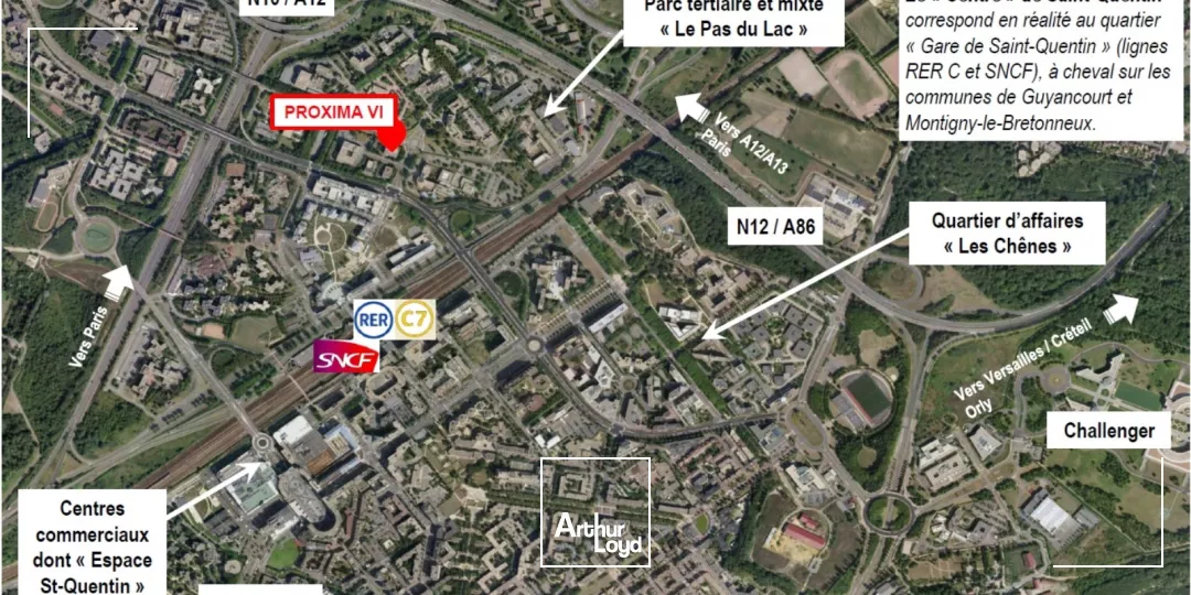 Bureaux en location à Montigny-le-Bretonneux