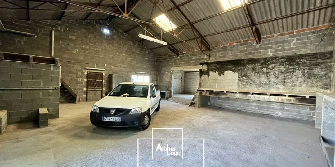 Local Industriel/Stockage 220 m² avec Deux Garages et Sous-Sol