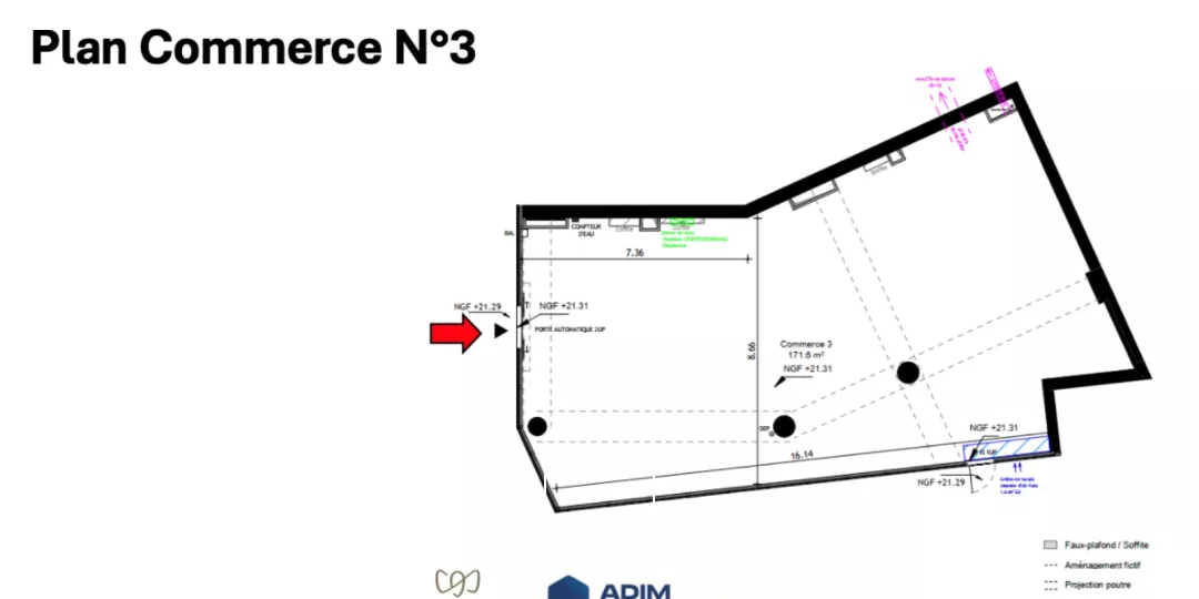 2 CELLULES COMMERCIALES À LOUER / RDC AGORA BUSINESS À LILLE CENTRE