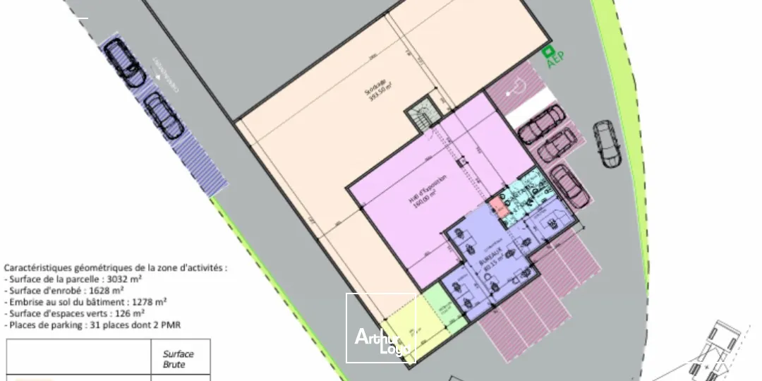 A LOUER LOCAL D'ACTIVITE A SAINT-BRIEUC 592 m² 