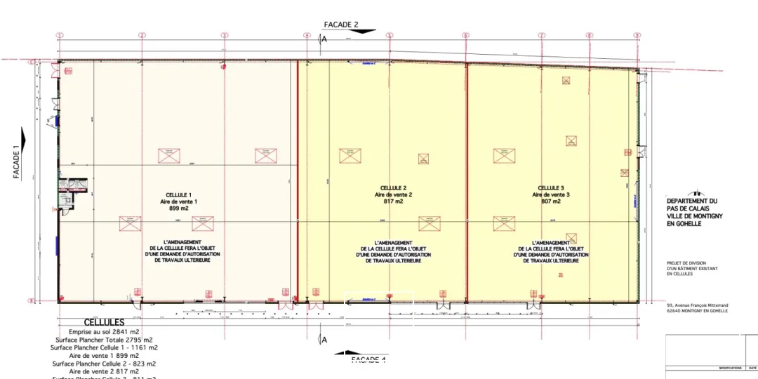 Local commercial neuf à louer - 1600m2 divisibles - Montigny-en-Gohelle (62) - Flux important de véhicules / Surface à partir de 500m2