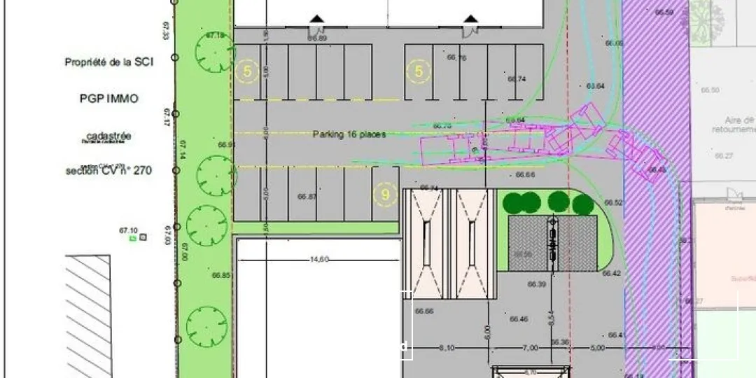 Terrain nu viabilisé de 1260m² à louer bord de départementale à Salon de Provence