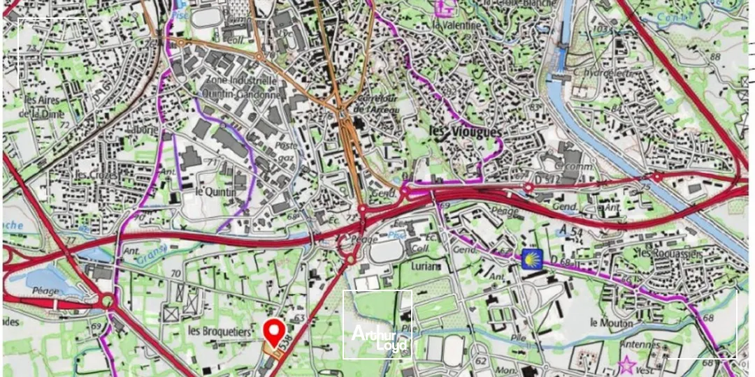 Terrain nu viabilisé de 1260m² à louer bord de départementale à Salon de Provence