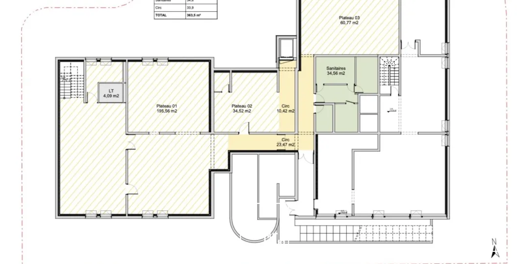 Immeuble de bureaux à louer d'environ 1 778m2 divisibles - ORLEANS GARE 