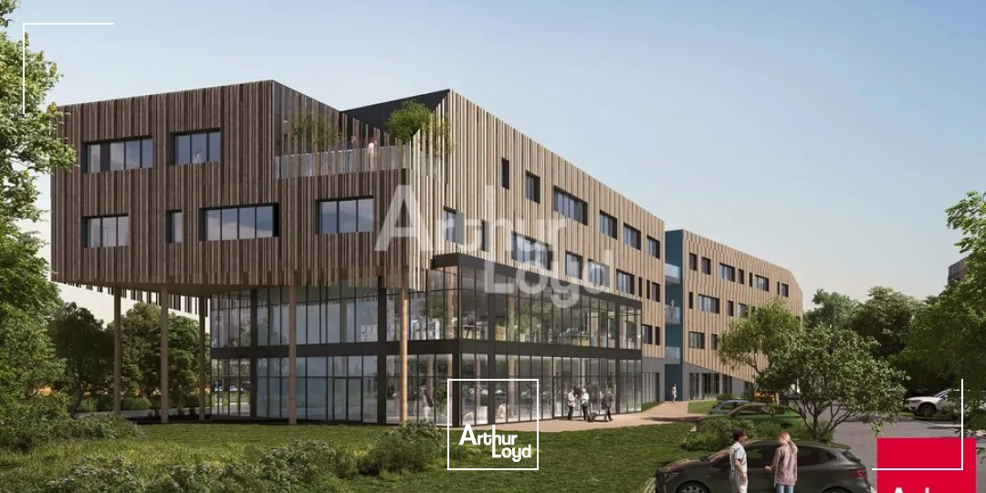 Angers, quartier tertiaire Orgemont, bureaux de 599 m² situés au RDC d'un programme neuf 