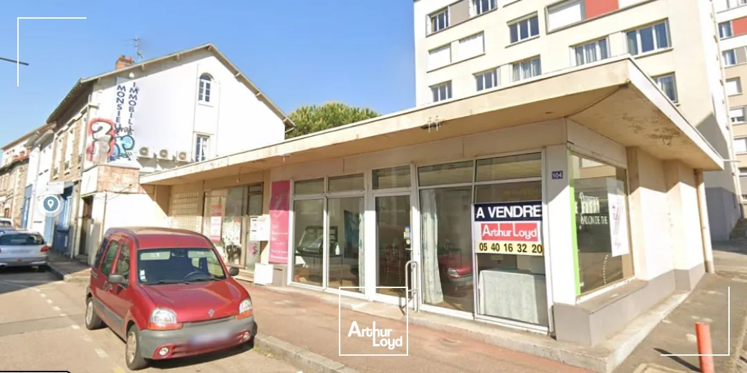 Limoges local commercial de 63 m² (possibilité 130 m²)