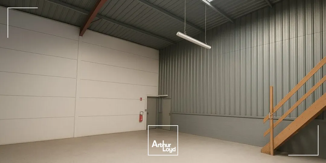 À LOUER  Local d'activité de 290 m² avec surface extérieure  Proximité immédiate de la D948