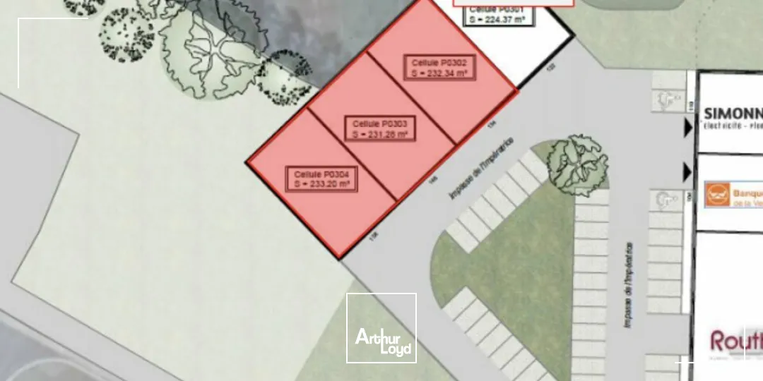 LOCAL D'ACTIVITÉ À LOUER  MONTAIGU (85)  663 M² DONT 184 M² EN MEZZANINE + TERRAIN DE 1 800 M²  CELLULES 303 ET 304