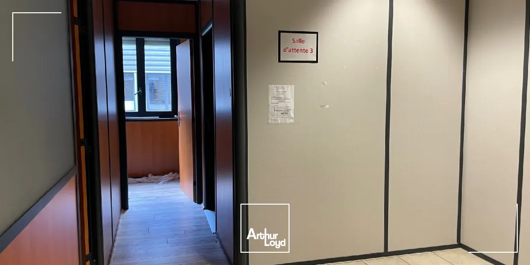 Bureaux à la location d'une superficie de 135 m2 environ en rez-de-chaussée avec accès PMR disponible immédiatement à Soissons.