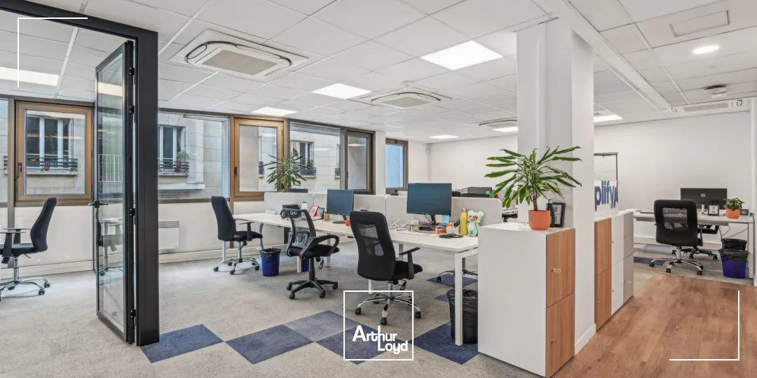 Bureaux rationnels, calmes proches d'un quartier commerçant et animé de Paris (rue de Passy)